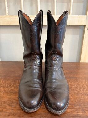 Men's Brown Leather Western Boots